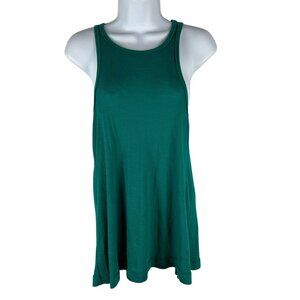 Z Supply Womens Racerback Tank Top Teal Size XS Polyester Rayon Blend